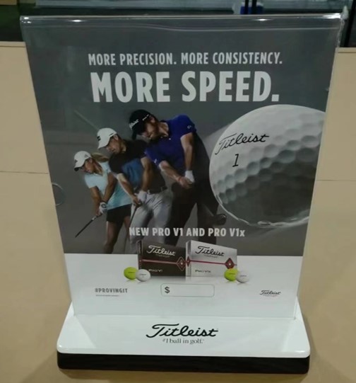 Titleist A4 Sign Display